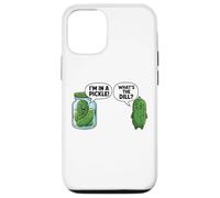 Cartoon Cucumber I'm In A Pickle What's The Dill Case for iPhone 12/12 Pro