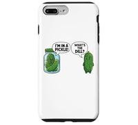 Cartoon Cucumber I'm In A Pickle What's The Dill Case for iPhone 7 Plus/8 Plus
