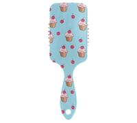 Cartoon Cupcake cute hair brush Designed scalp massager for short hair with Ergonomic handle cepillos para cabello
