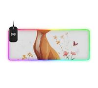 Cartoon Cute Abyssinian Cats Wirel Charging Glowing Mouse pad for Gaming Cool Desktop 35.4 x 15.7 in Gaming Mousepad