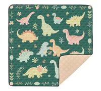 Cartoon Cute and Colorful Dinosaurs Large Stylish Foldable Baby Play mat for Floor Cozy Breathable Foldable Infant Play Activity Mat for Babies Infants Toddlers, 50'' x 50''alfombrilla de