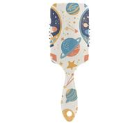 Cartoon Cute Animal Astronauts gentle curly hair detangler Designed scalp massaging for thin hair with Ergonomic handle cepillo para peinar