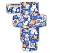 Cartoon Cute Animal Astronauts Reusable Diaper Changing Pads with Tissue Pocket Travel Changing pad for Baby for Moms, Dads cambiador de pa?ales para Bebes