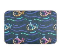 Cartoon Cute Animal Shark Wave Blue Summer outdoor cooling pad Self Cooling blanket for cats for puppy outdoor pet safe camas frias para perros M