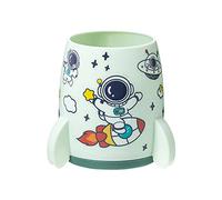 Cartoon Cute Astronaut Student Pen Holder Children Stationery Storage Box Makeup Brush Desk for Desk Cute Organizer Desktop Stationery Box Desktop Makeup Brush Organizer