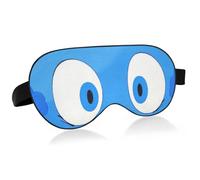 Cartoon Cute Big Eyes Blue Travel Essential Eye mask with Elastic Adjustable Band Blackout Cooling Sleeping Eye mask Office
