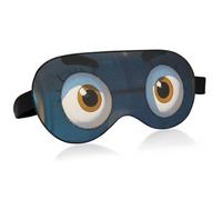 Cartoon Cute Big Eyes Car Blue Travel Essential Eye Cover Sleep with Elastic Adjustable Band Blackout Cozy Sleeping Eye Cover Home