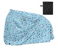 Cartoon Cute Blue Heart Covers for Bike Uv Resistant Mountain Bike Cover Bikes Storage