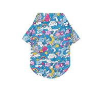 Cartoon Cute Blue monsters Graffiti Summer Dog Polo Shirt Button Up Lightweight and Breathable Pet Polo Shirt Puppy Sweatshirt Perfect for Everyday Wear, and Photoshoots 5XL