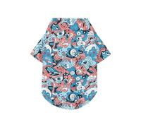 Cartoon Cute Blue monsters Graffiti Summer Pet Dog Shirt Button Up Soft, Lightweight, and Breathable Pet Shirts Doggy Sweatshirt Puppy Kitten Perfect for Everyday Wear, and Photoshoots 4XL