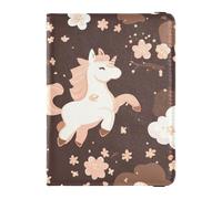 Cartoon Cute Brown unicorns Leather Passport Holders Passport Wallet Passport Cover Holder Wallet Case Lightweight, Cartoon cute brown unicorns, One Size