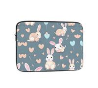 Cartoon cute bunny 10 inch Print Laptop Case, Business/Office Commuter Laptop Case