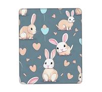 Cartoon Cute Bunny Non-Slip Rubber Base Mouse Pad For Speed And Precision, Suitable For Office Gaming Computer Laptop7 X 8.6 In