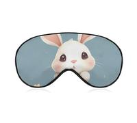 Cartoon Cute Bunny Sleeping Mask, Light Blocking Eye Mask, Comfortable and Soft, Eye Cover with Elastic Band, Suitable for Men and Women, Suitable for Travel/Sleeping
