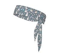 Cartoon Cute Bunny Sports Head Tie. Comfortable, Breathable, Fashionable, Unisex, Suitable for Running, Yoga, Fitness and Other Sports.