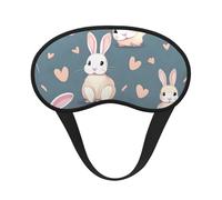 Cartoon Cute Bunny Universal Lightweight Eye Mask: Great for Travel, Office Naps and Shift Work. Provides a Comfortable Sleeping Environment