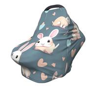 Cartoon cute bunny Versatile full-print Stroller Chair Cover/Nursing Cover, specially designed for your baby
