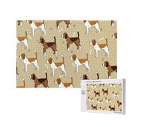 Cartoon Cute Clever Beagle Pet Animal,1000 Pieces Wooden Jigsaw Family Game Jigsaw Puzzles for Adults Teens Home Decor