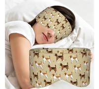 Cartoon Cute Clever Beagle Pet Animal, Sleep Mask for Home Travel, Full Eye Covers Light Blocking Eye Mask Sleep Eye and Ear Muffs