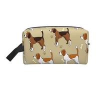 Cartoon Cute Clever Beagle Pet AnimalMakeup Trave Bag for Women,Cosmetic Large Capacity Organizer
