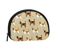 Cartoon Cute Clever Beagle Pet AnimalSmall Makeup Sanitary Napkin Storage Bag,Women's Cosmetic Coin Purse
