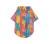 Cartoon Cute Color Alpaca Summer Pet Dog Shirt Button Up Lightweight and Breathable Pet Summer T-Shirts Puppy Sweatshirt Perfect for Everyday Wear, and Photoshoots 3XL