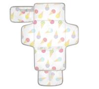 Cartoon Cute Color Ice Cream Reusable wipeable Changing pad with Tissue Pocket Waterproof Pads for Baby Infant Travel Station Kit cambiador de pa?ales para Bebes