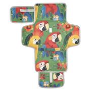 Cartoon Cute Color Parrot Reusable Diaper pad with Tissue Pocket Travel Changing pad for Baby for Girl & Boy cambiador de pa?ales para Bebes