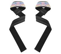 Cartoon Cute Colorful Fairy Tale Castle Wrist Wraps 26" Neoprene Padded Wrist Straps for Weightlifting, Deadlifting, Exercise, Strength Training venda para muneca de la mano