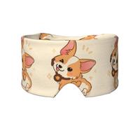 Cartoon Cute Corgi Dog Butt, Full Eye Covers Light Blocking Eye Mask Sleep Eye and Ear Muffs