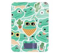 Cartoon Cute Crocodile Green Weight Loss Kitchen Scales for Food 11lb/0.18oz, 5kg/5g Cute Digital Scale Small with 4 Unit for Espresso Espresso Espresso peso Digital para comida