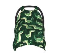Cartoon Cute Crocodile Print Baby Car Seat Covers, Breathable Nursing Cover Breastfeeding Cover, Stroller Covers, Multi-use Infant Carseat Canopy, Baby Boys Girls Newborn Essentials