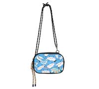 Cartoon Cute Dolphin Blue Mini Crossbody Bag for Womens Beauty with Adjustable Strap Over The Shoulder Purse Take a walk bolsa de mano para mujer