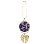 Cartoon Cute Elephant Car Pendant, Rear View Mirror Hanging Ornament, Auto Decor for Rearview Mirror, Keychain Golden-Style