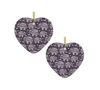 Cartoon Cute Elephant Christmas Tree Ceramic Hanging Bauble Personalised Xmas Baubles Cute Christmas Ornaments Gifts For Kids Family Friends