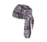Cartoon Cute Elephant Print Helmet Skull Cap Quick Dry Bike Headwrap Lightweight Breathable One Size Adult Modern Beanie