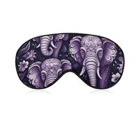 Cartoon Cute Elephant Sleep Mask with Adjustable Strap, Comfortable & Soft Eye Mask for Sleeping Light Blocking, Lightweight & Breathable Eye Cover for Men Women