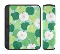 Cartoon Cute Fruit Green Seatbelt Strap Cover,More Comfort Driving,searbelt Cover for SUV Airplane Most Cars forro para cinturon de seguridad 2 Pack