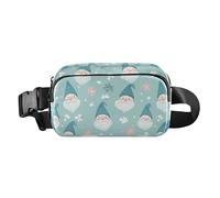 Cartoon Cute Gnomes Teal Cute Fanny Waist Pack for Women Men Mini Belt Bag with Adjustable Strap for Shopping Sports Work