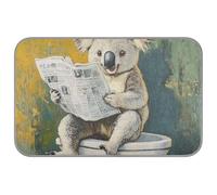Cartoon Cute Grey Koala Reads Newspaper Summer Dog Cooling Pads Self Cooling cat beds for Indoor Cats for Doggie cat Outdoor Foldable Camas frias para Perros M