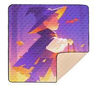 Cartoon Cute Halloween Unique Soft Thick Baby Gym & Activity Mat for Indoor Outdoor Cozy Breathable Activity Gym Mat for Baby Toddler Infant, 50'' x 50''
