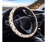Cartoon Cute Hedgehog Mushroom Steering Wheel Covers Anti-Slip Elasticity Car Accessories Steering Wheel Protector Universal 15 Inch for Cars SUV Vehicle Truck