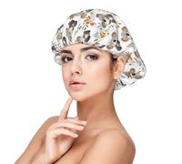 Cartoon Cute Koala 1 Print Satin Silk Bonnet for Sleeping Women, Adjustable Double Layer Satin Hair Bonnet Night Sleep Cap for Curly Hair