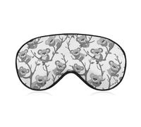 Cartoon Cute Koala Bear Sleep Mask Soft Eye Mask Eye Cover Eyeshade Blindfold with Adjustable Strap