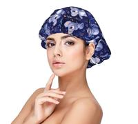 Cartoon Cute Koala Print Satin Silk Bonnet for Sleeping Women, Adjustable Double Layer Satin Hair Bonnet Night Sleep Cap for Curly Hair