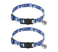 Cartoon Cute Koala Royal Blue Collar for Small Dogs Release Buckle Girl and Boy Dog Collars 2 Pack