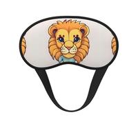 Cartoon Cute Little Lion It is a Black-Rimmed Eye mask. The Soft Eye mask can Improve Sleep Quality and is Suitable for Indoors, Outdoors and Traveling.