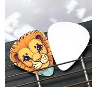 Cartoon cute little lion Patterned guitar pick set - (thin/medium/thick), widely compatible with all kinds of stringed instruments,