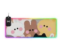 Cartoon Cute mouses Wirel Charging Glowing Mouse pad Gaming Wearable Home Office 35.4 x 15.7 in Large Desk Mouse pad Desktop mat