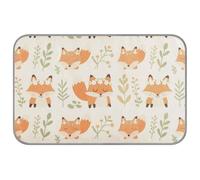 Cartoon Cute Orange Fox Summer cooling pad for cats Self Cooling blankets for outdoor cats for dog indoor summer cama fria para perro M